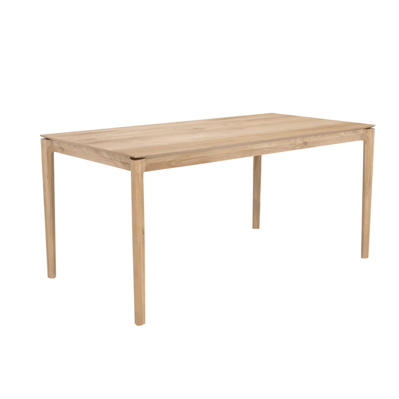 Bok Solid Wood Dining Table, Natural Oak, 30"H x 55.5"L x 31.5"W