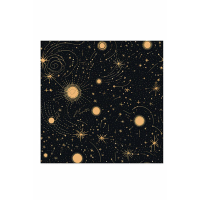 Astronomy and Space Stars Pattern VIII Modern Unframed Art Print