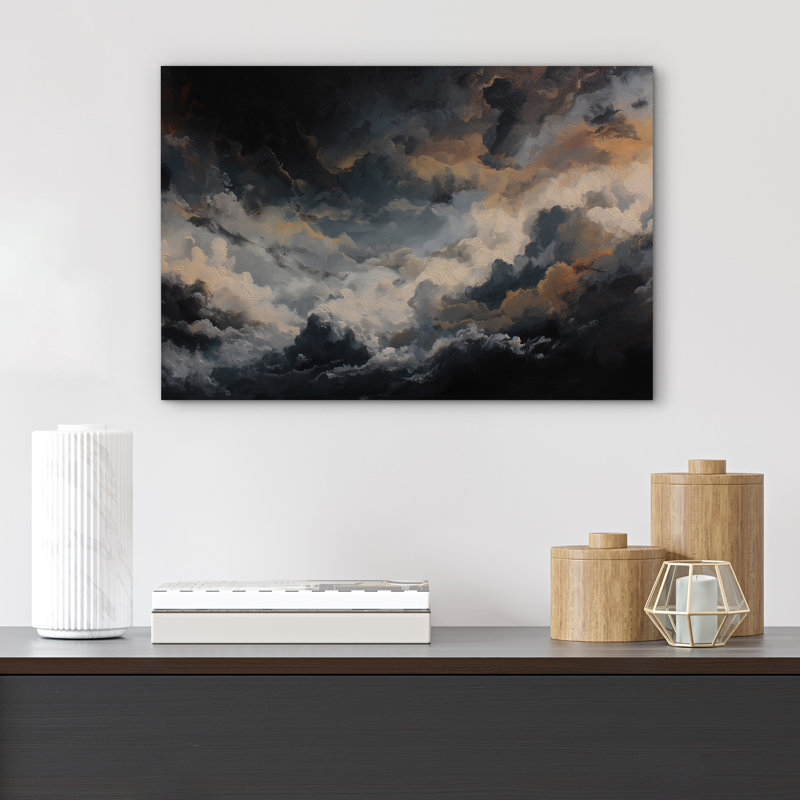 «Majestic Cloudscape Art», impression sur toile encadrée, H 24 po x l 36 po x P 1,5 po, Toile tendue