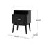 Ensemble de 2 tables de bout avec table de chevet et table de chevet moderne-1563158206