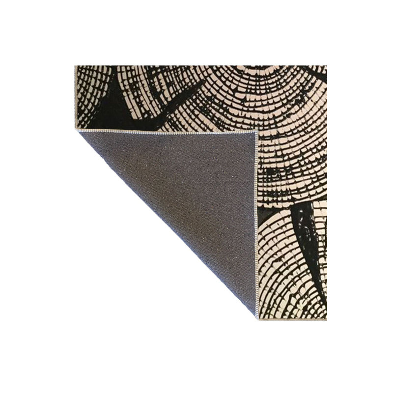 Tapis noir lavable décoratif, Tapis de couloir 2 pi 6 po x 6 pi 7 po inclus