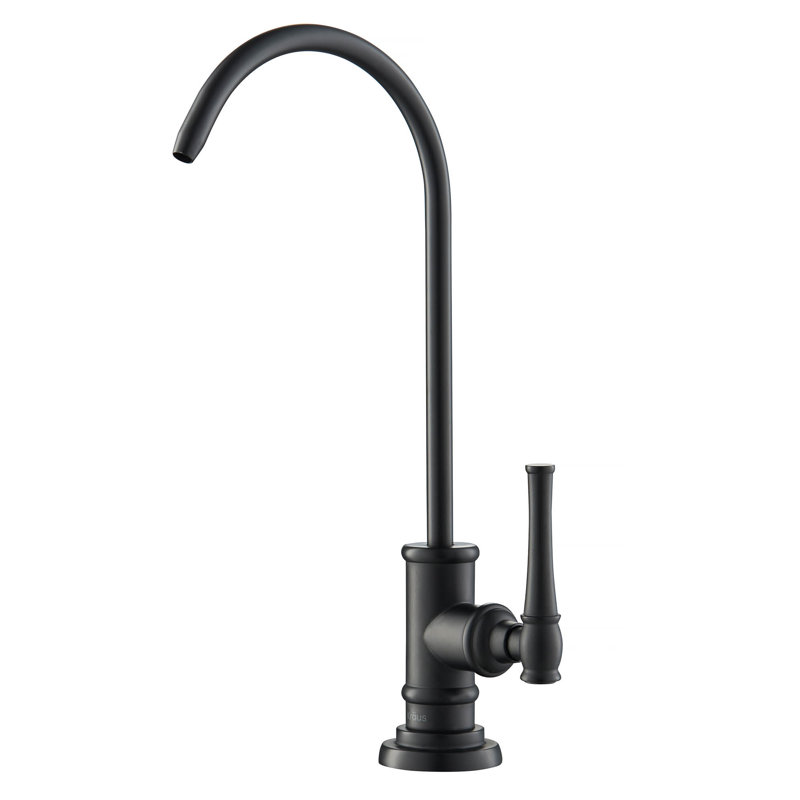 Kraus Purita 2-Stage Under-Sink Filtration System with Allyn Cold Water Dispensers, Matte Black, Without Filtration System