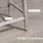 2 Counter Height Treasures, 180 Degree Swivel, 27" Seat Height, Solid Wood Footrest, Button , Grey 2 , Swivel Seat, High, With Footrest & Feature