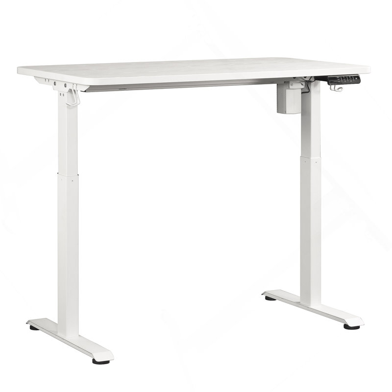 Bureau rectangulaire avec ports USB intégrés de type A et C
