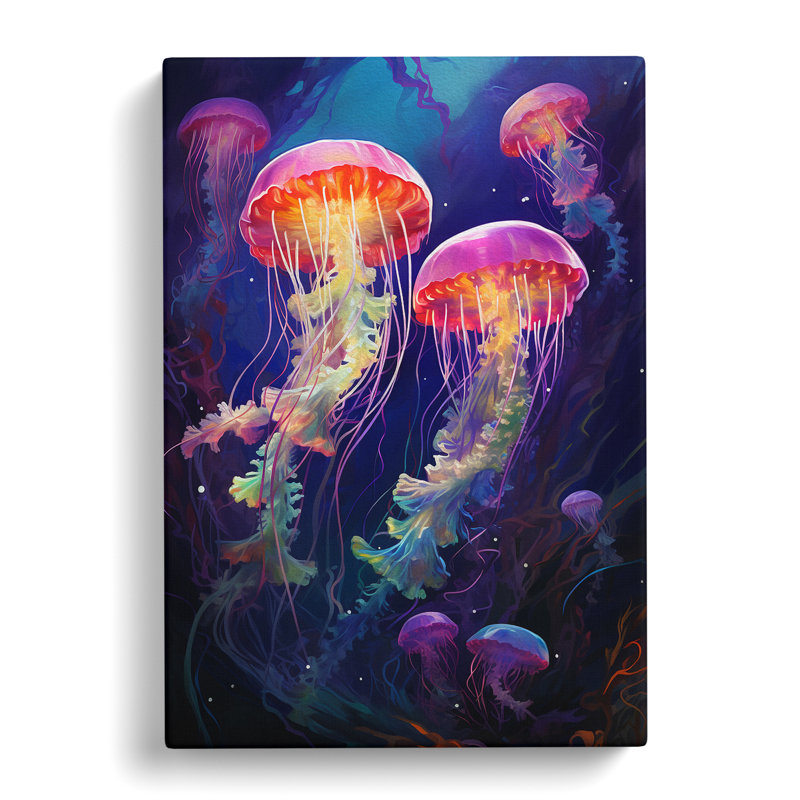 Jellyfish Abstract - No Frame Print, 76cm H x 50cm W x 3cm D