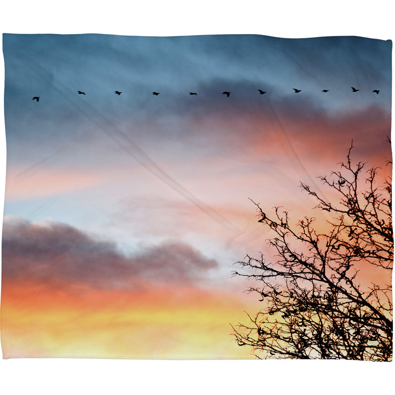 Bird Wanna Whistle Throw Blanket, Large