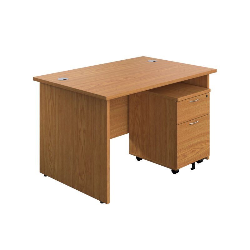 Buariki Computer Desk, Oak