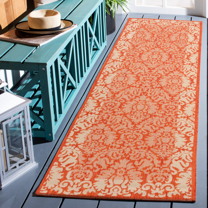 Davonia Performance Floral Rug, Runner 2'4" x 9'11"