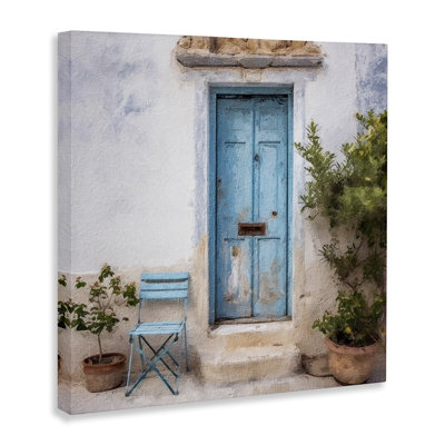 "Blue Town Doorway", art mural par RileyB