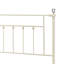 Lit double style blanc en métal, nécessite un sommier tapissier, broche de 56 po de profondeur, ressort