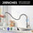 Pull Down Single Handle Kitchen Faucet with Accessories-115161804