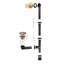 Baignoire en alcôve droite en acrylique blanc brillant avec drain extérieur Streamline 60 po x 30 po Streamline-101698998
