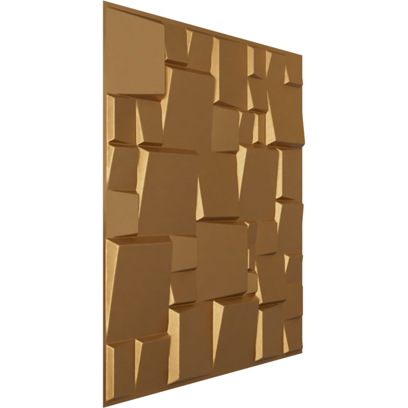 Panneau mural 3D décoratif moderne EnduraWall, Doré brillant