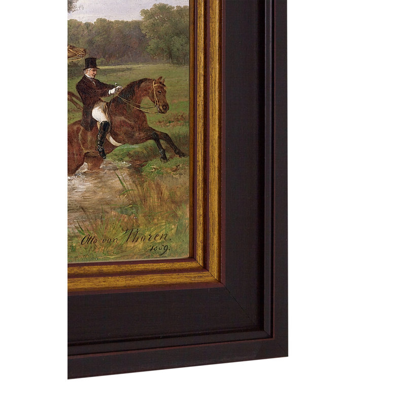 The Steeple Chase 1 Piece Single Picture Frame Painting on Canvas