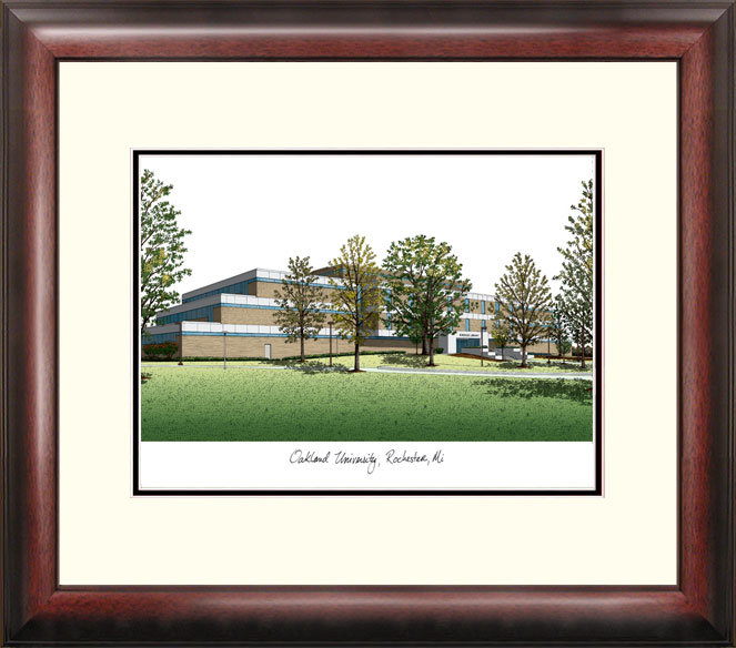 Cadre photo de lithographie ncaa oakland golden grizzlies alumnus