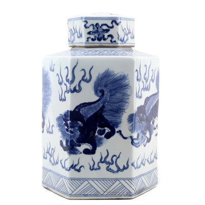 Handmade Porcelain China Ginger Jar