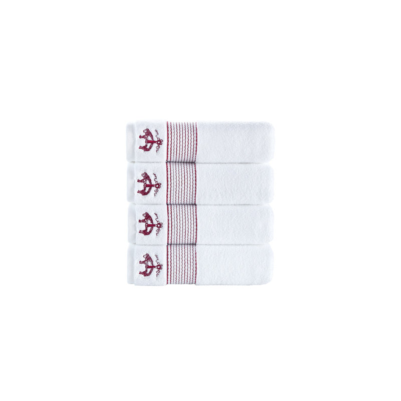 Turkish Cotton Midweight Hand Towel, Scarlet Sage