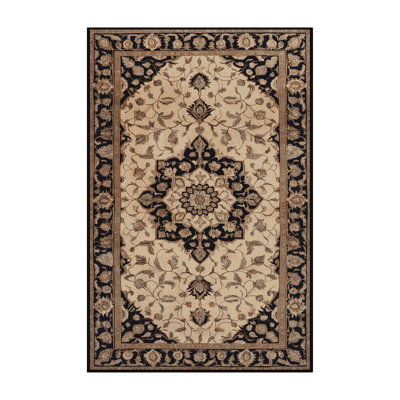 Machine Washable Persian Brown Area Rug