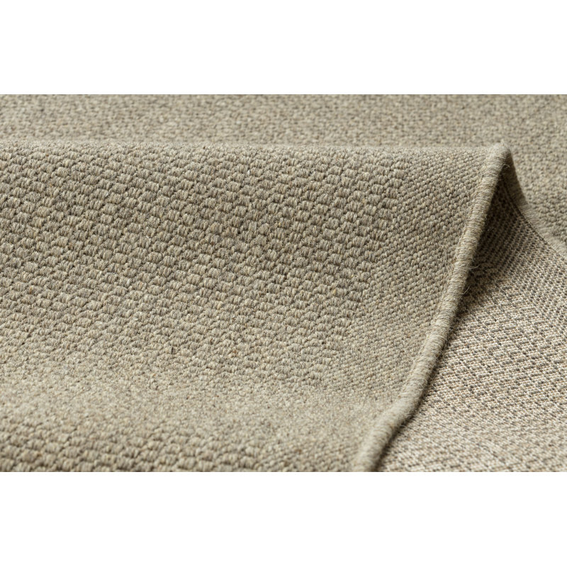 Pillucere Solid Colour Wool Flatweave Area Rug, Rectangular 160 x 230 cm