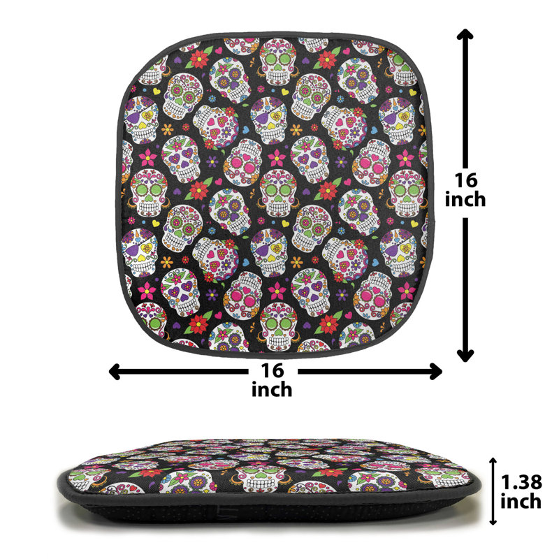 Outdoor 1.38'' Dining Chair Chair Pad, Red Pink