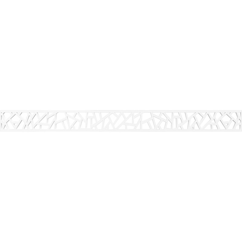 Moulure en bois Harrisburg, H 4 po x l 46,375 po x P 0,375 po, PVC de qualité architecturale