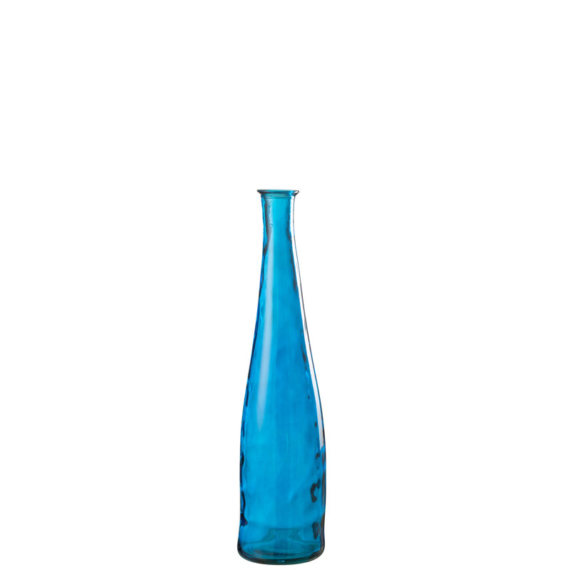 Brookens Glass Table Vase 1, 80" H x 18" W x 18" D, Blue