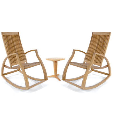 Westminster Teak Outdoor 2 - Piece Teak Conversation Set
