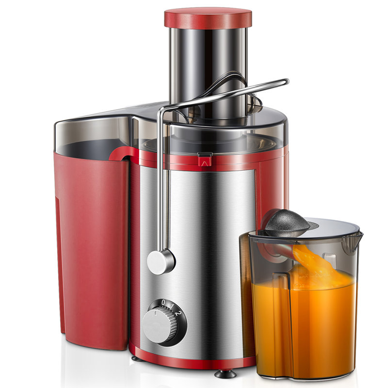 800W Juicer Machine with 3" Wide Feed Chute – High-Speed Centrifugal Juicer for Fruits & Vegetables, Easy-Clean Stainless Steel Design