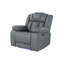 Fauteuil inclinable électrique gris avec DEL