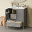 Meuble-lavabo simple 30 po avec comptoir en céramique-236248537