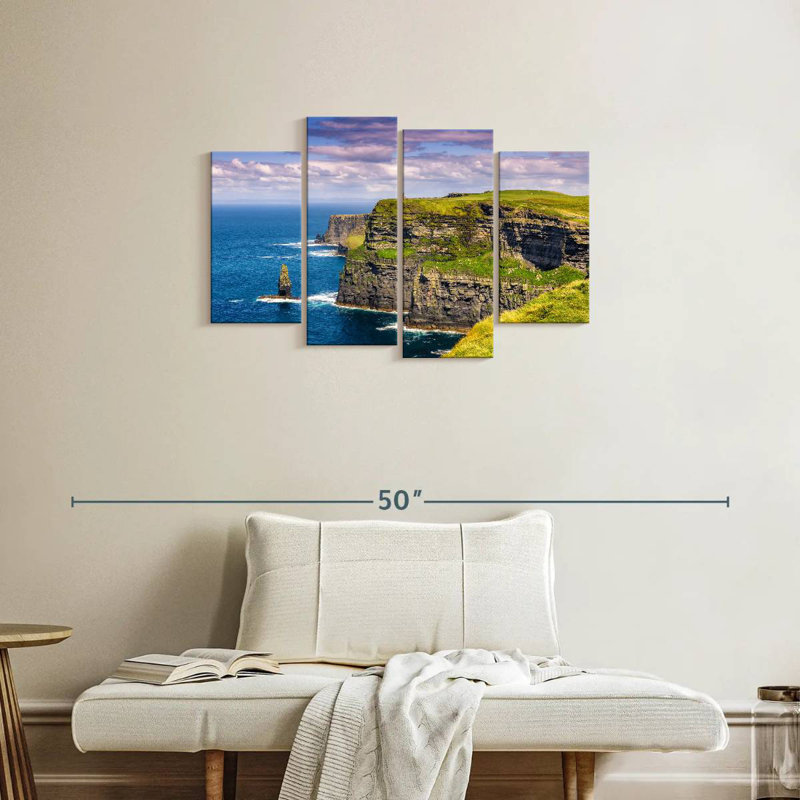 Nicci, bord de mer, falaises de Moher, H 22 po x l 36 po