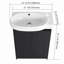 Meuble-lavabo autoportant de 23 po avec lavabo et portes à fermeture douce-120329983
