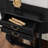 Black Solid Wood Console Table-1230054507