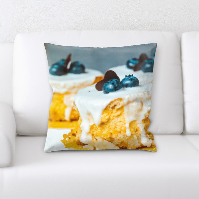 Appetizing Microsuede Reversible Throw Pillow