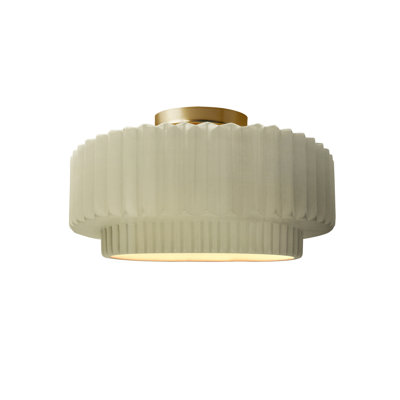 Dottie Ceramic LED Semi Flush Mount
