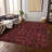 Flatweave Washable Floral Indoor / Outdoor Rug-1055747616