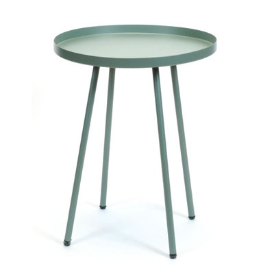 Table de bout à plateau en acier