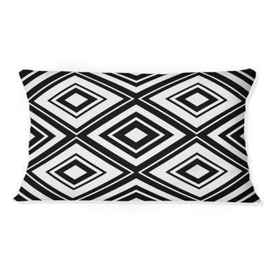 Coussin noir Modern Trellis II - Modern
