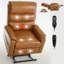 Fauteuil inclinable en similicuir en polyuréthane avec télécommande électrique, massage thermique et mécanisme de mouvement robuste-800583396