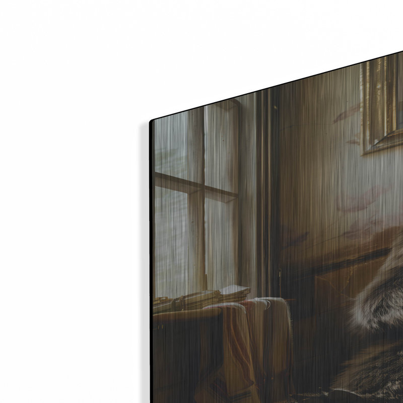 «The Bathroom Bear» par Andreas Magnusson, art mural en métal, H 36 po x l 24 po