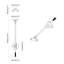Vidaxl Lid Support Hinge Silver Iron Hardware Tool Accessory Metal Cabinet-125152660