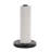 Metal Black Paper Towel Holder with Brown Wood Post