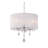Transitional 3 Light Silk String Shade Chandelier
