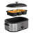 Roaster with Removable 3-bin Buffet Server,Silver-102029742