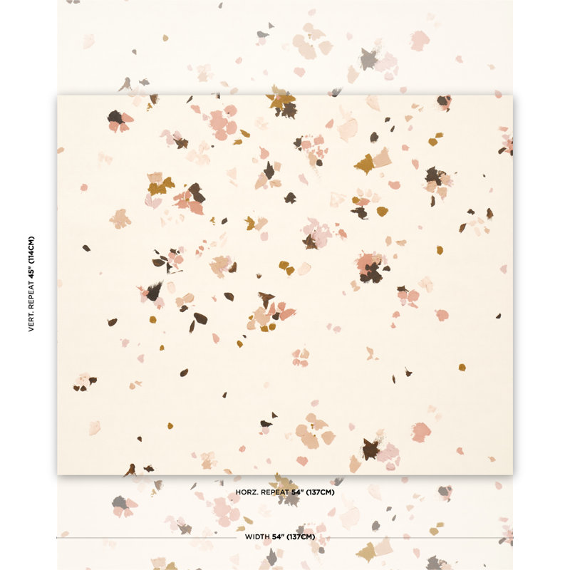 Schumacher X Backdrop Fairfarren Wallpaper, Warm Pink
