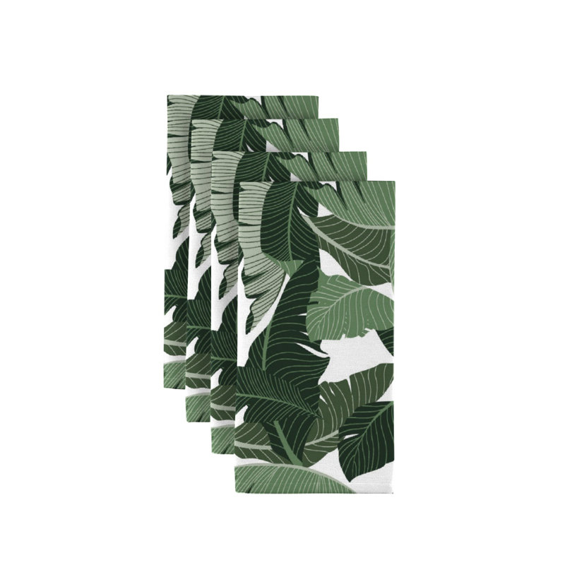 Polyester Floral Square Napkin