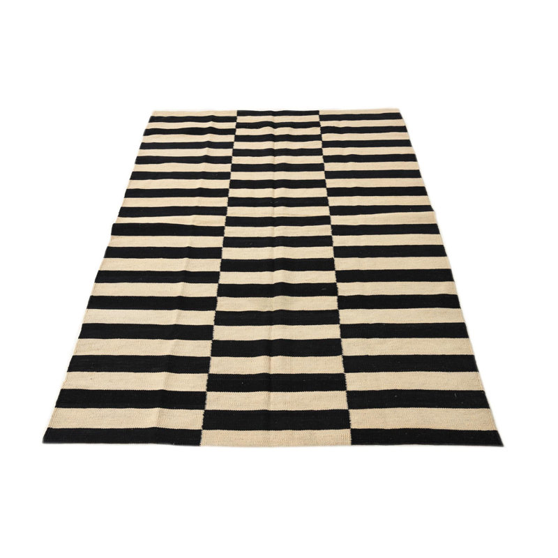 Tapis noir et blanc Jaylen
