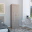 Armoire autoportante à 2 portes gris clair avec amplement d'espace de rangement pour la chambre à coucher-915136080