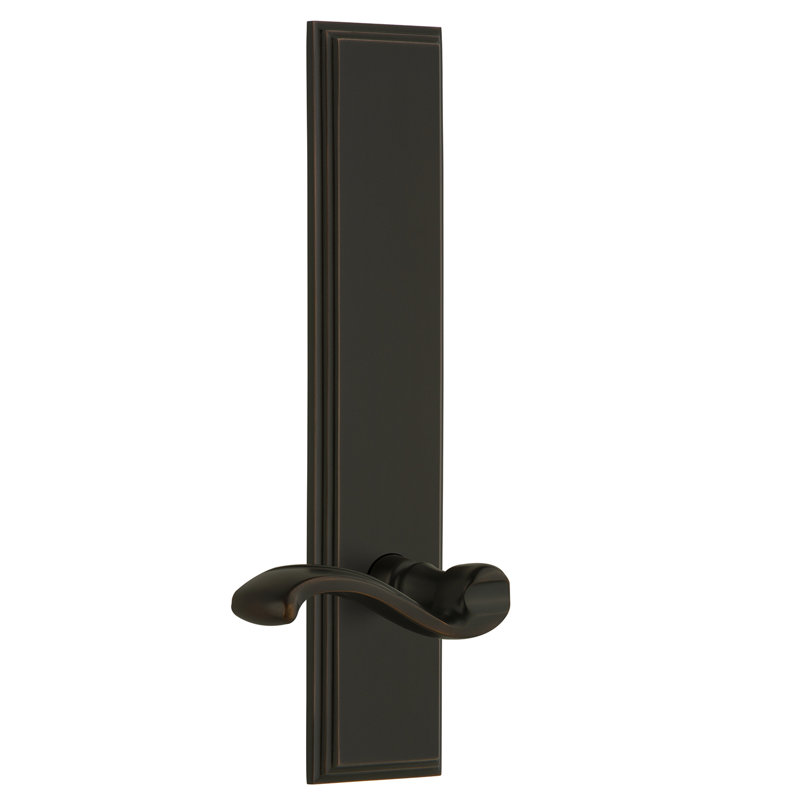 Grandeur Carré Tall Plate Single Dummy with Portofino Lever, Left Handed, Timeless Bronze