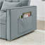 Canapé-lit pliable polyvalent de 54,33 pouces en 3 longueurs, canapé-lit moderne en velours, dossier réglable (gris clair)